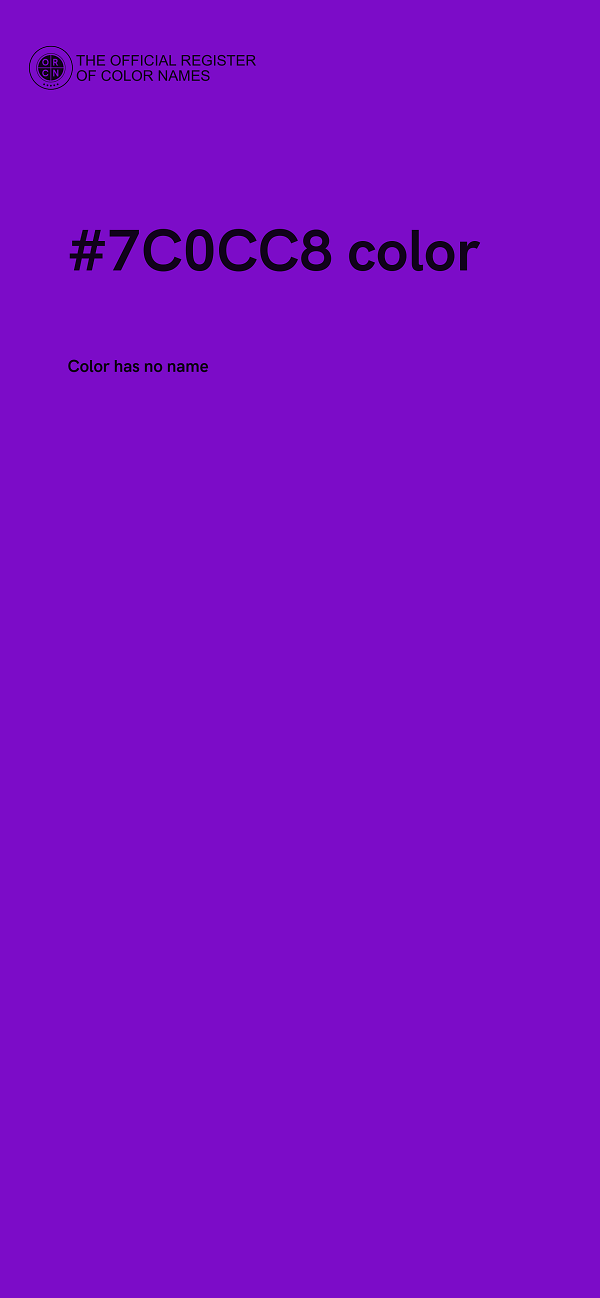 #7C0CC8 color image