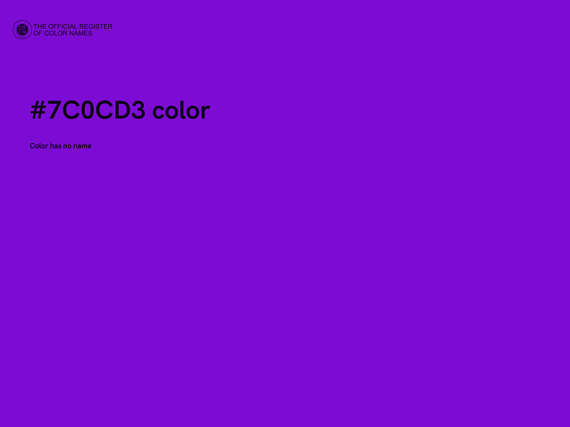 #7C0CD3 color image