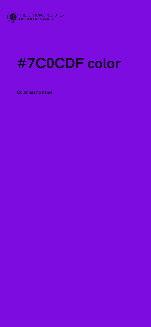 #7C0CDF color image