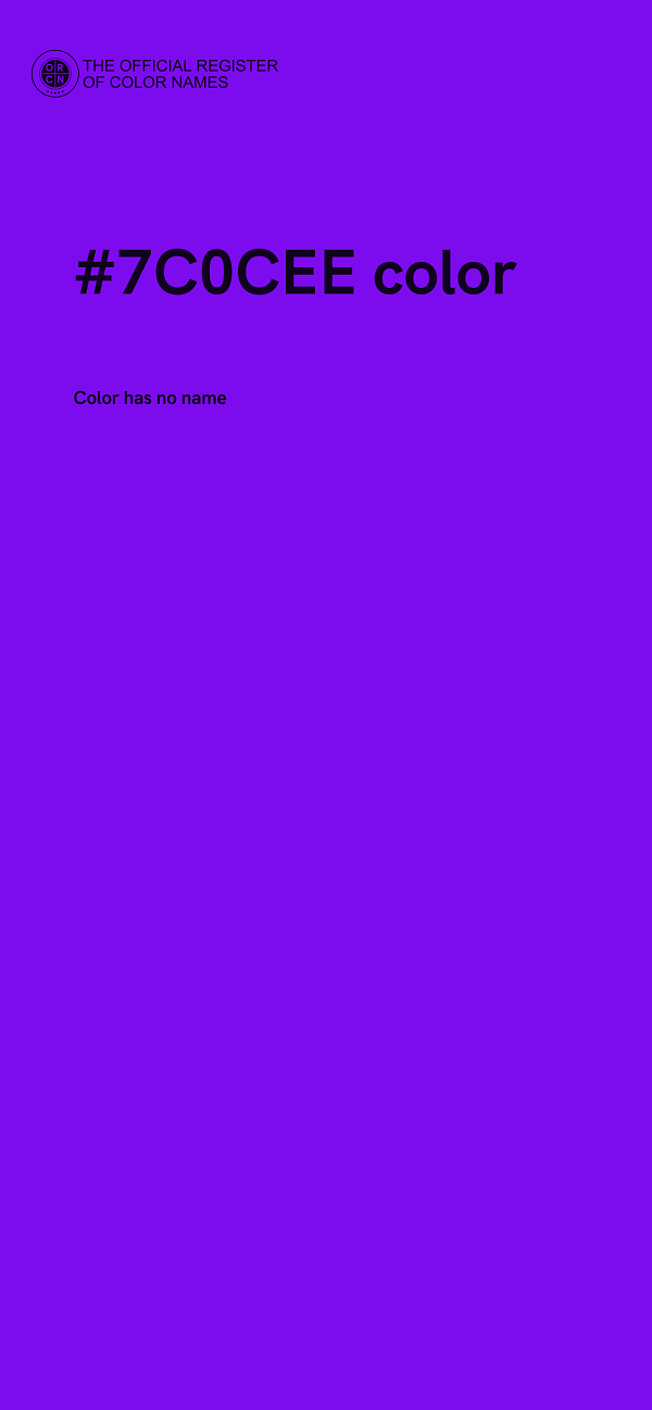 #7C0CEE color image