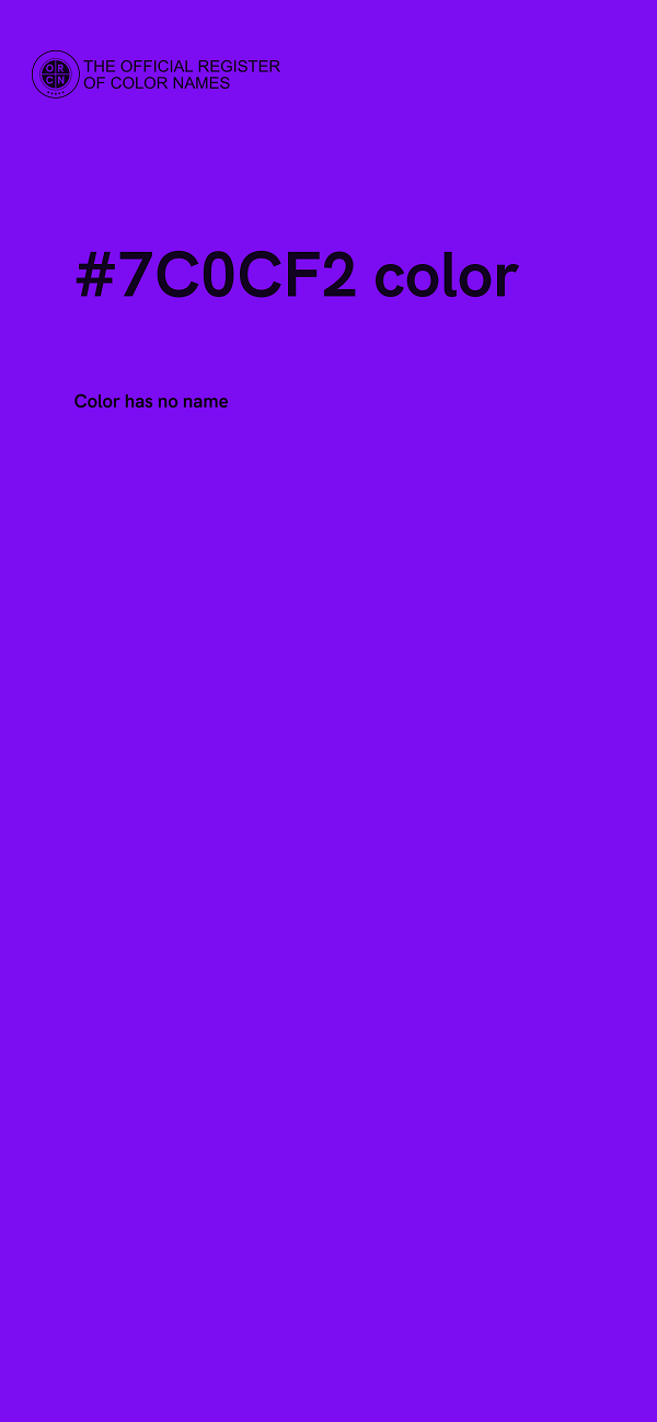 #7C0CF2 color image