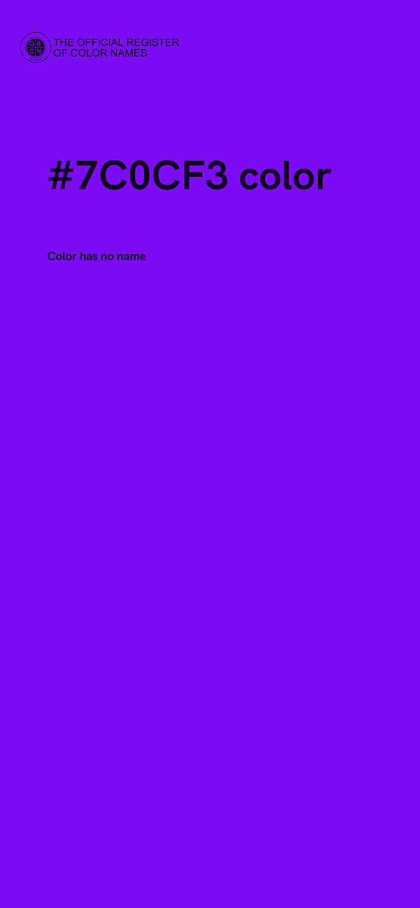 #7C0CF3 color image