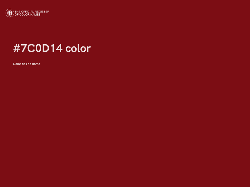 #7C0D14 color image