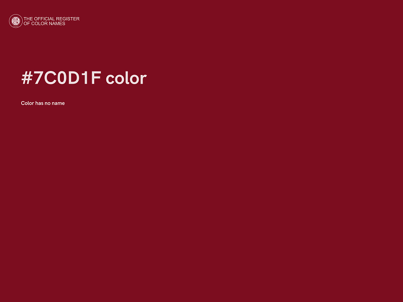 #7C0D1F color image