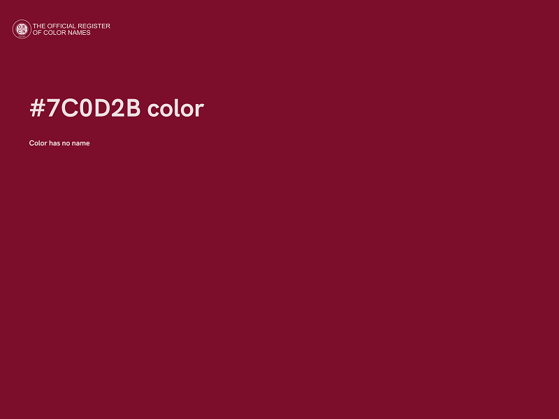 #7C0D2B color image