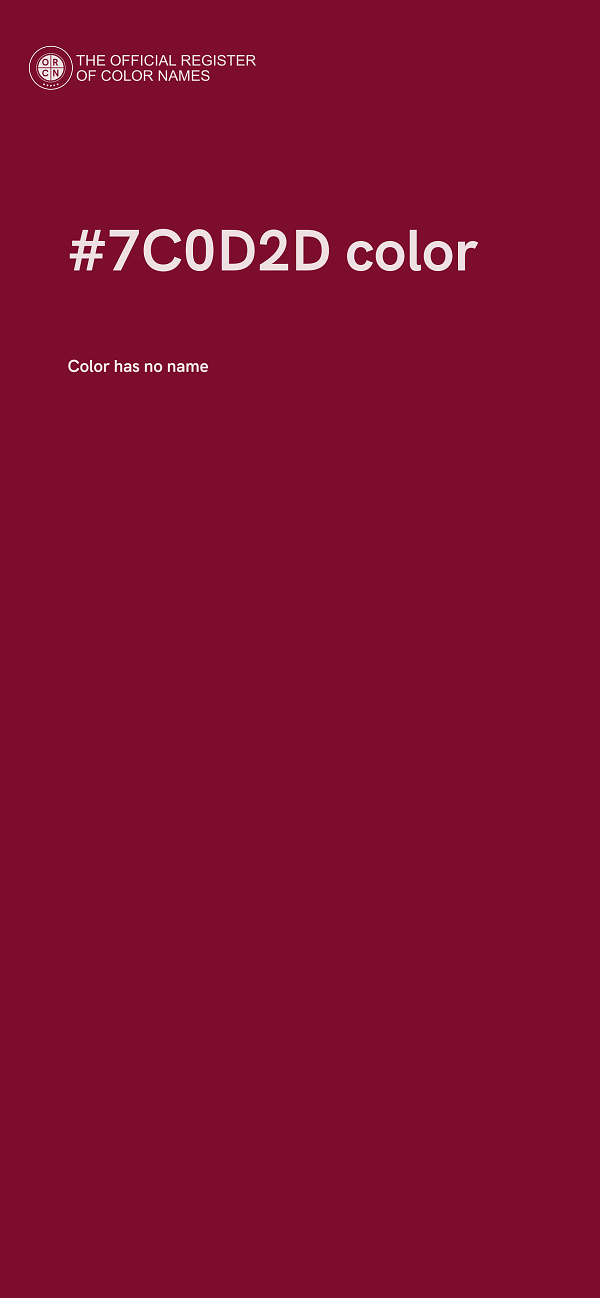 #7C0D2D color image