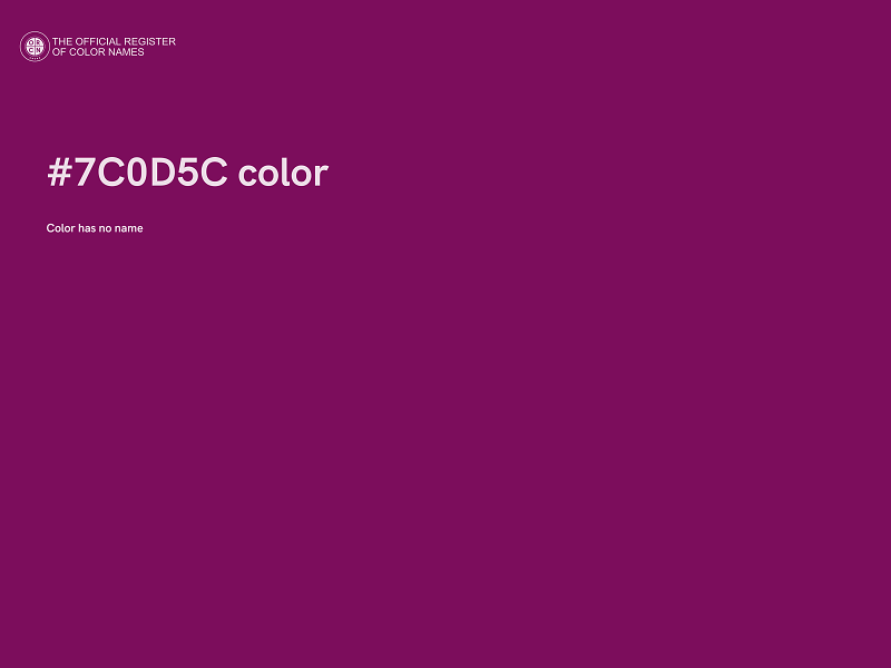 #7C0D5C color image