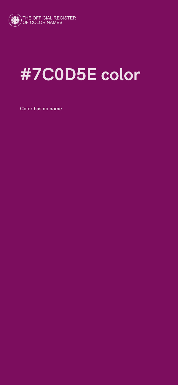 #7C0D5E color image