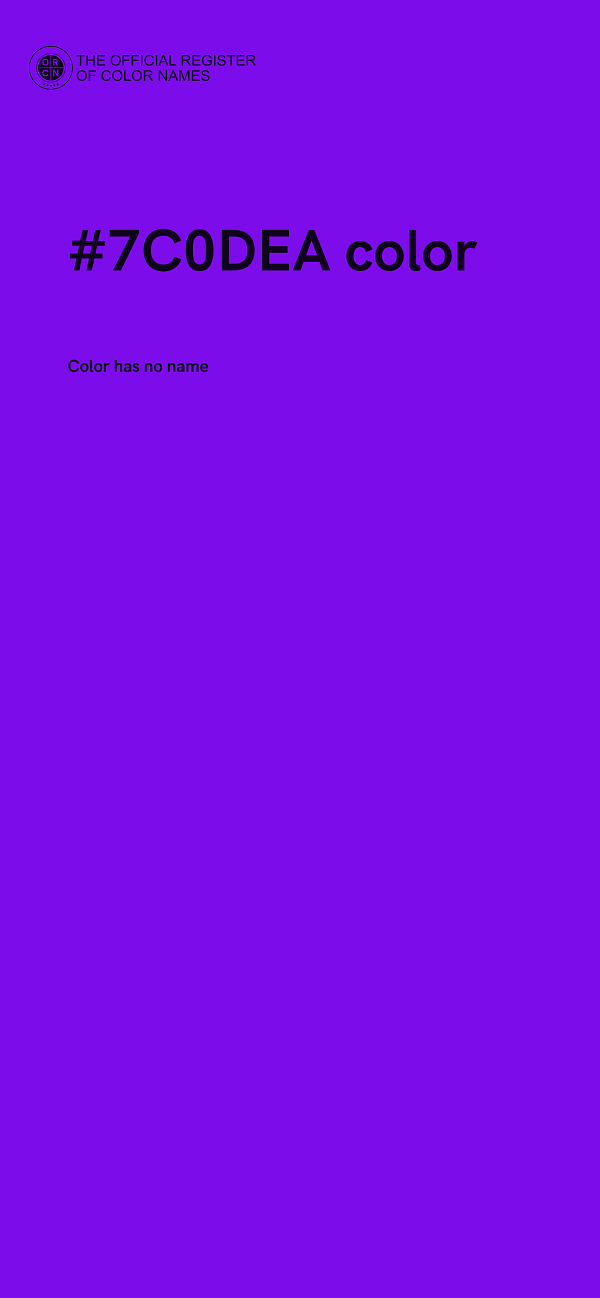 #7C0DEA color image