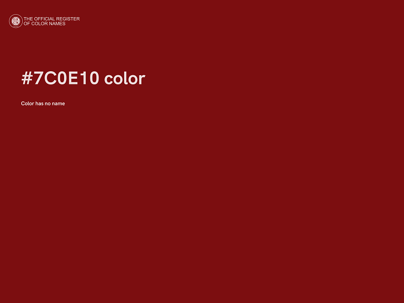 #7C0E10 color image