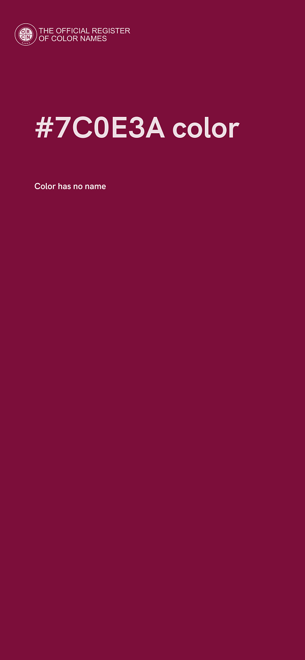 #7C0E3A color image