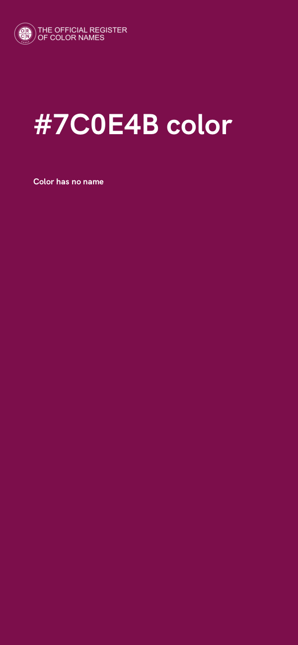 #7C0E4B color image
