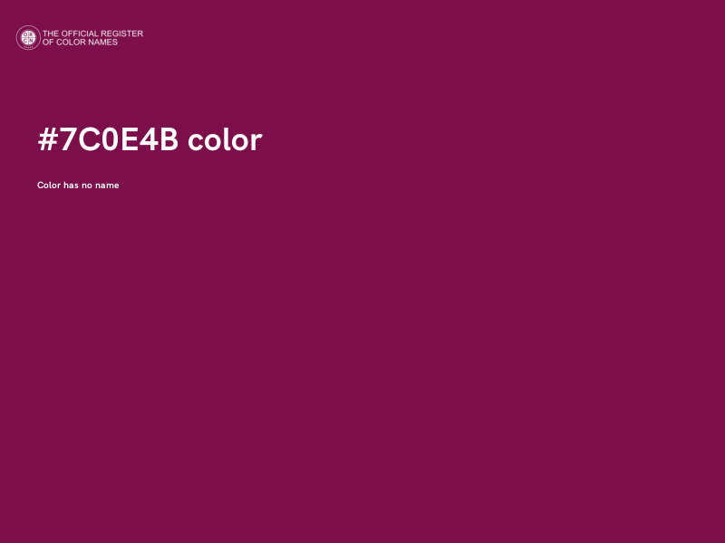 #7C0E4B color image