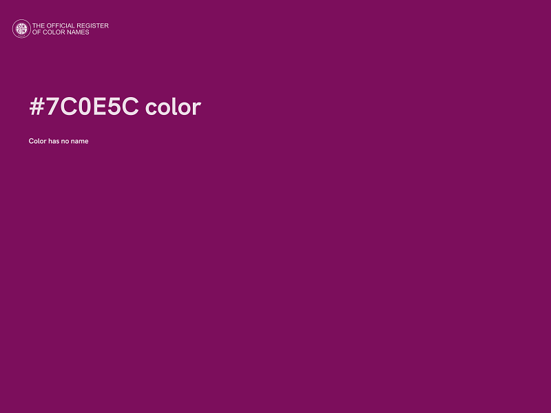 #7C0E5C color image