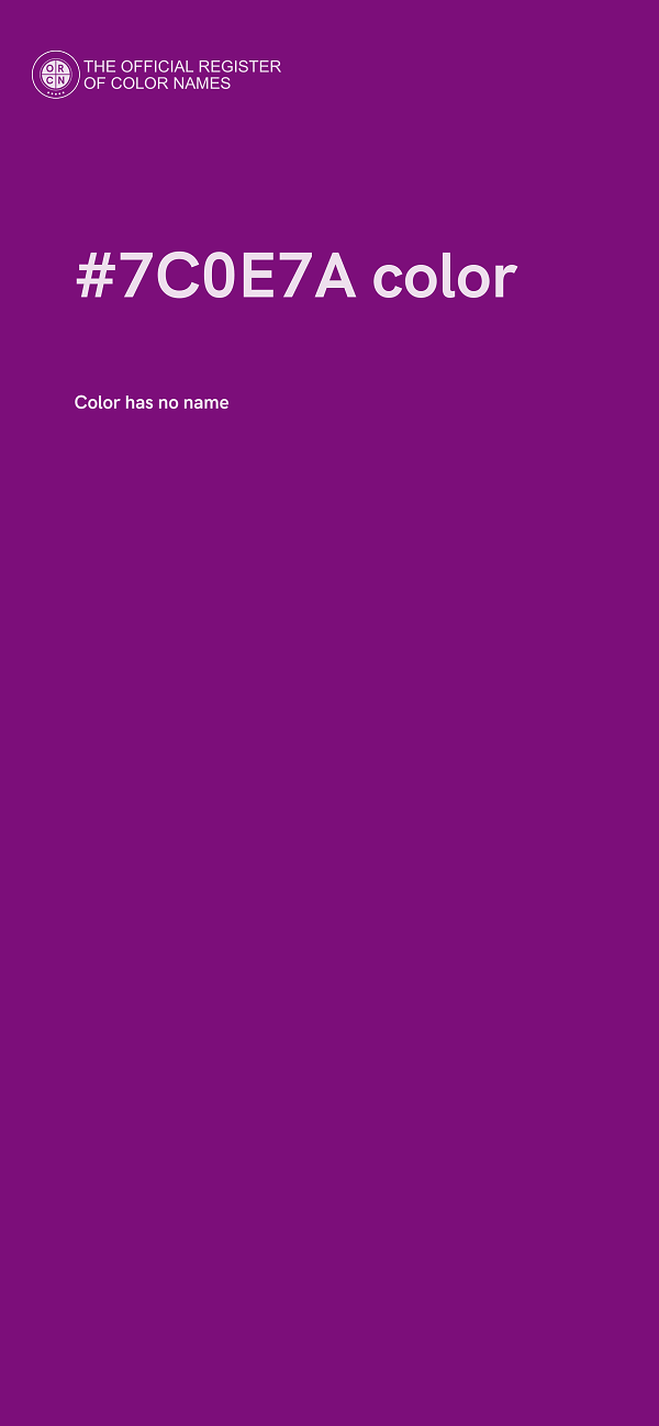 #7C0E7A color image