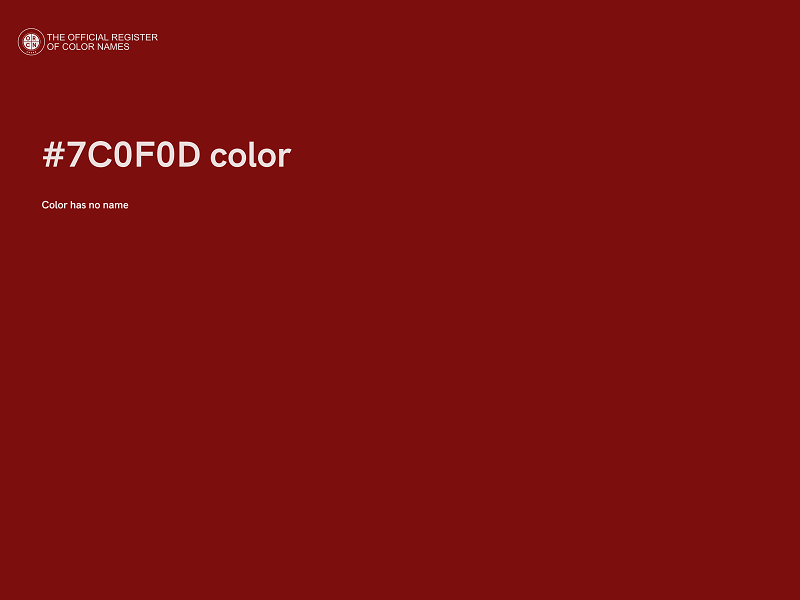 #7C0F0D color image