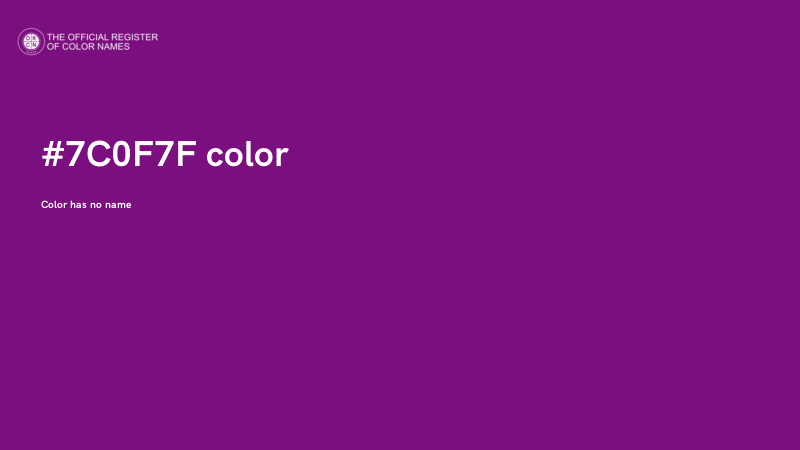 #7C0F7F color image