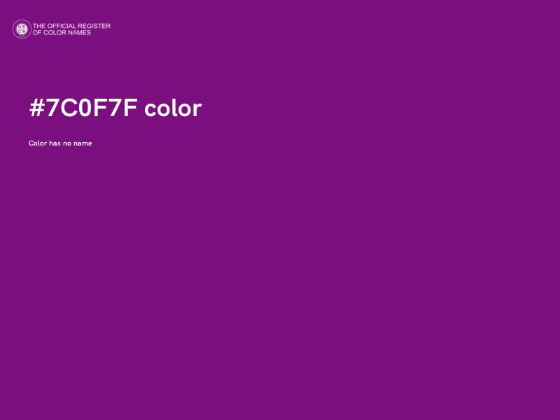 #7C0F7F color image