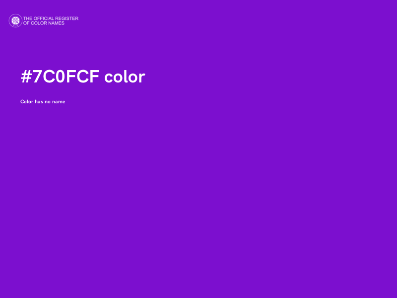 #7C0FCF color image