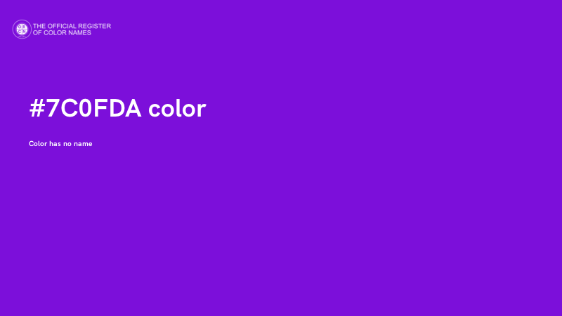 #7C0FDA color image