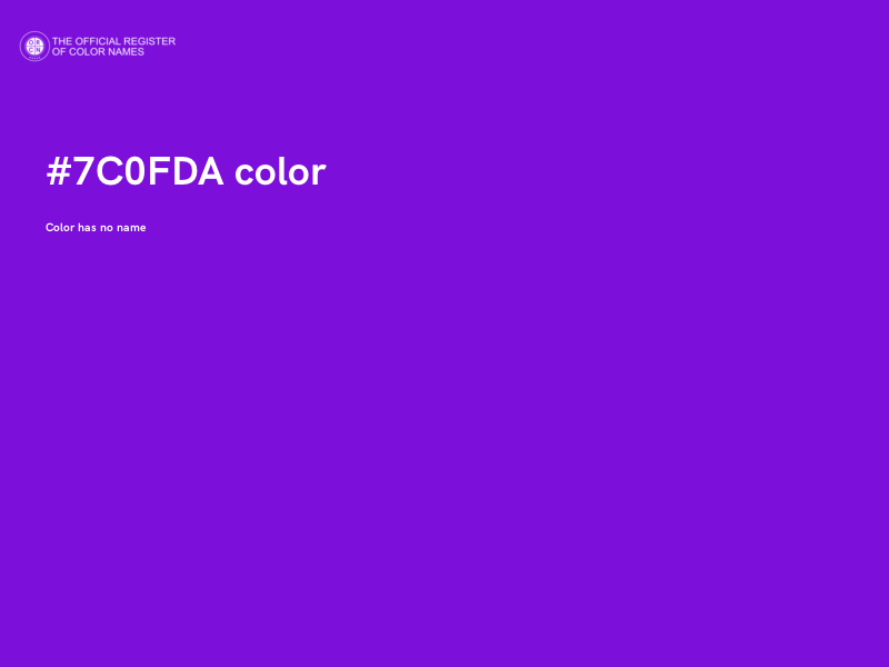 #7C0FDA color image