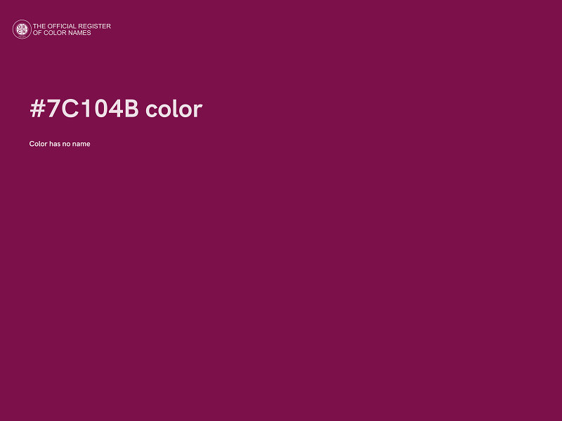 #7C104B color image