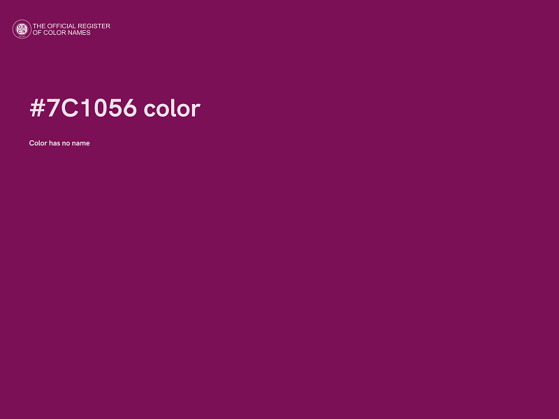 #7C1056 color image