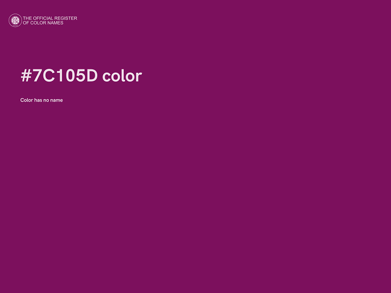 #7C105D color image