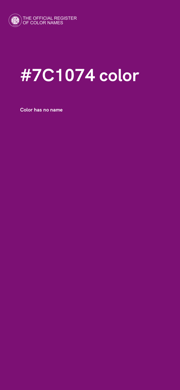 #7C1074 color image