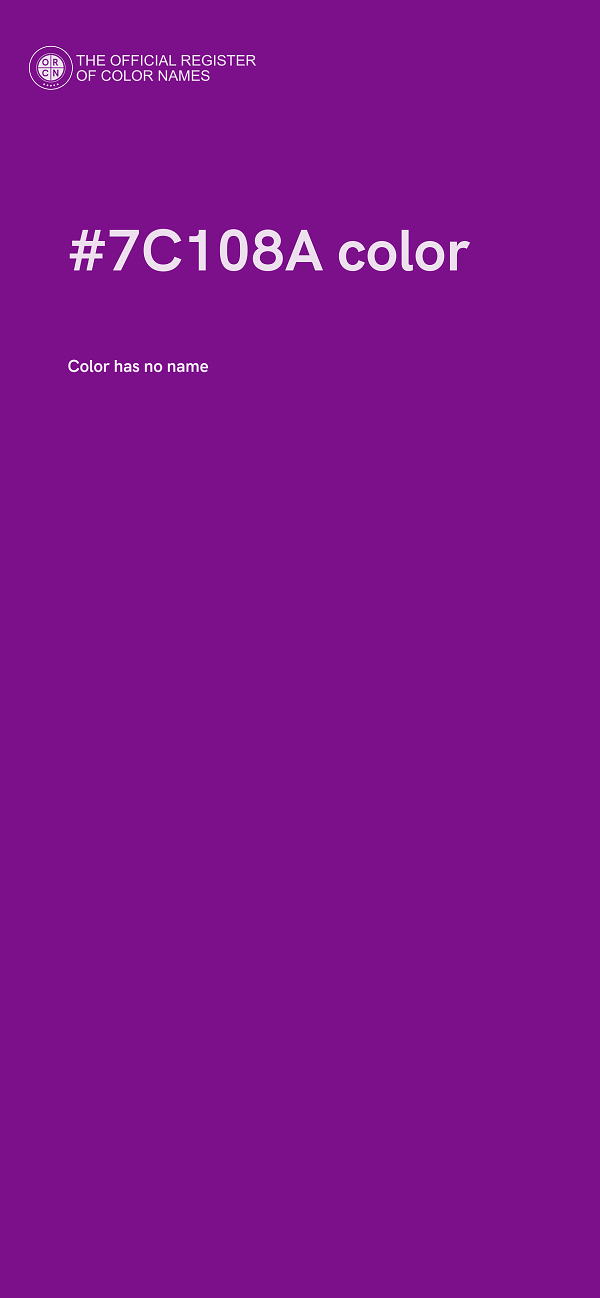 #7C108A color image