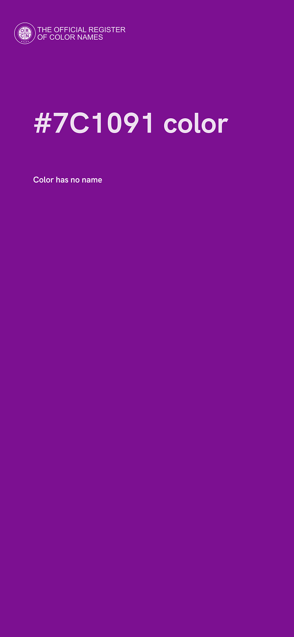 #7C1091 color image