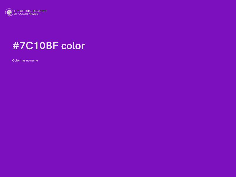 #7C10BF color image