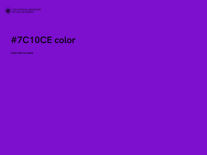 #7C10CE color image