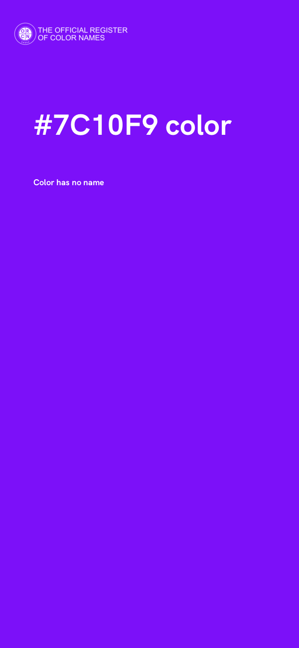 #7C10F9 color image
