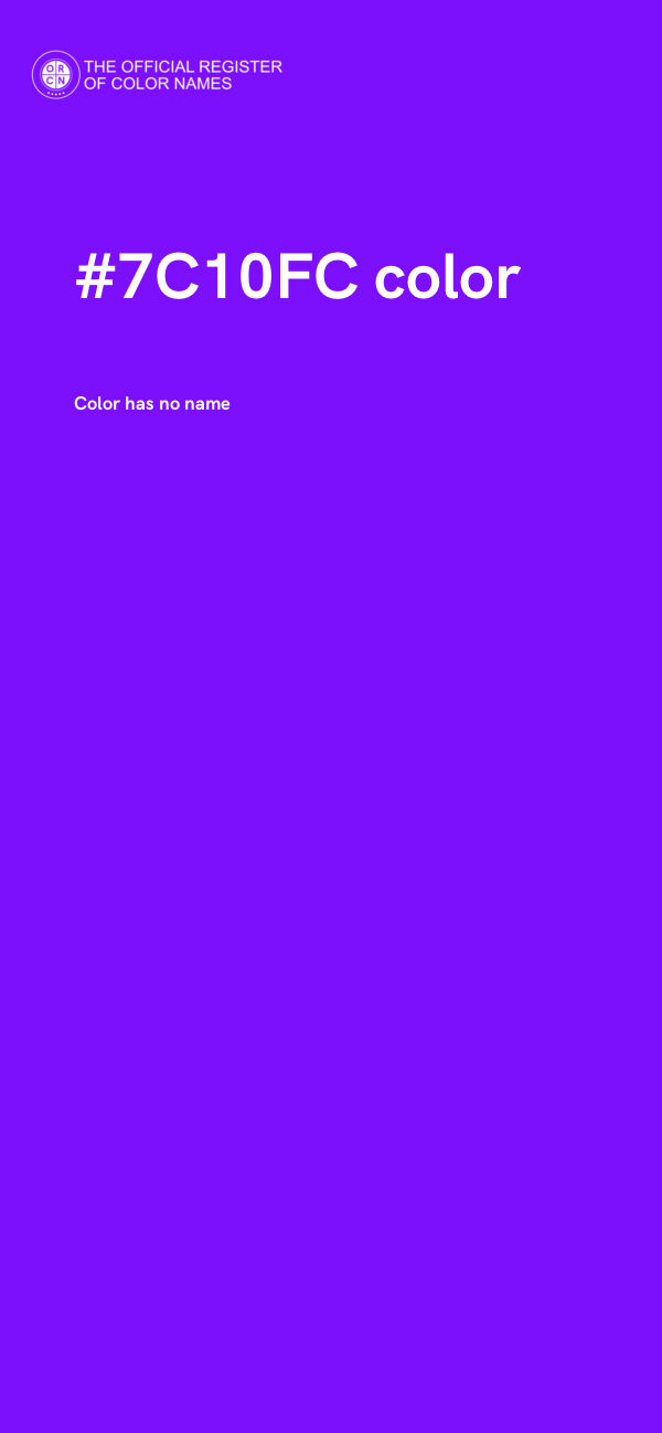 #7C10FC color image