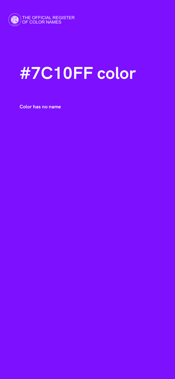 #7C10FF color image
