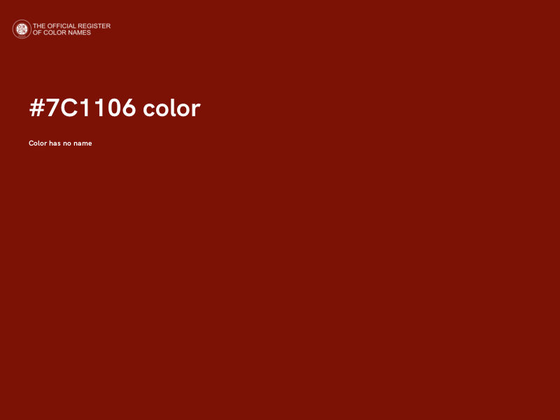 #7C1106 color image