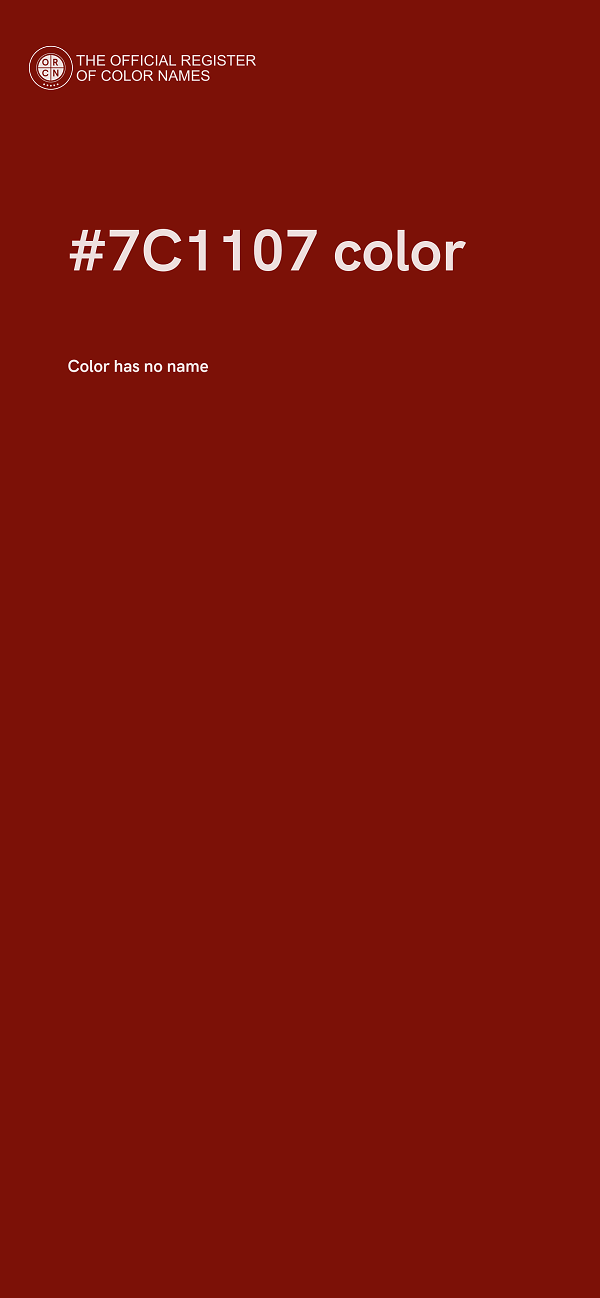 #7C1107 color image