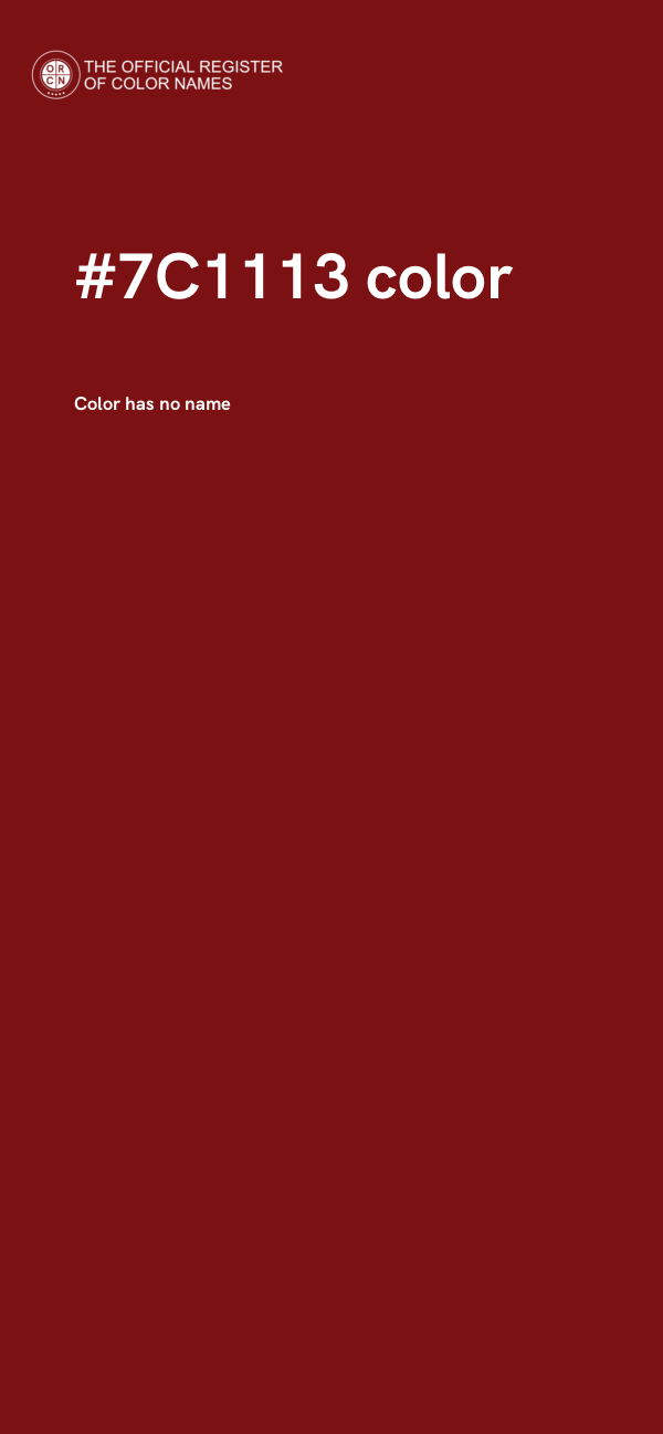 #7C1113 color image