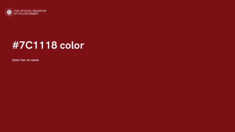 #7C1118 color image