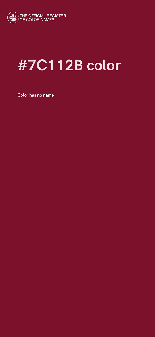 #7C112B color image