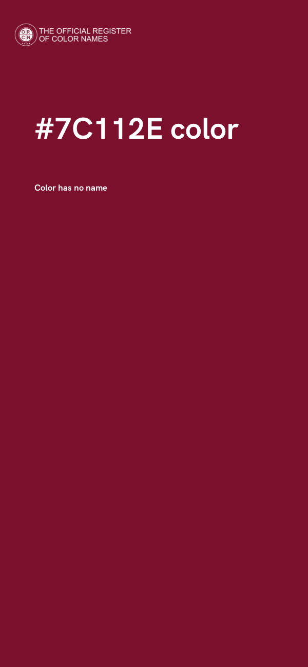 #7C112E color image
