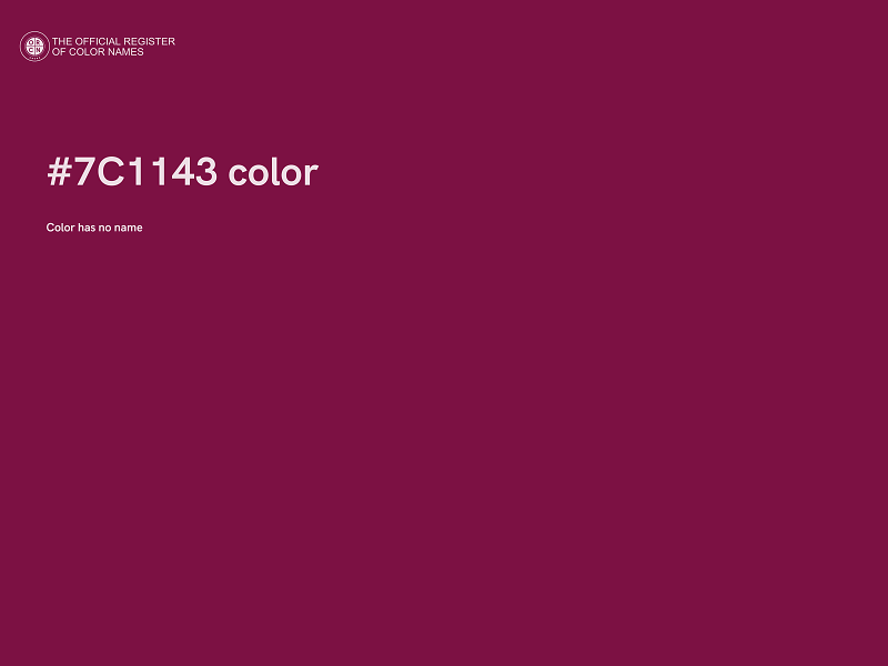 #7C1143 color image