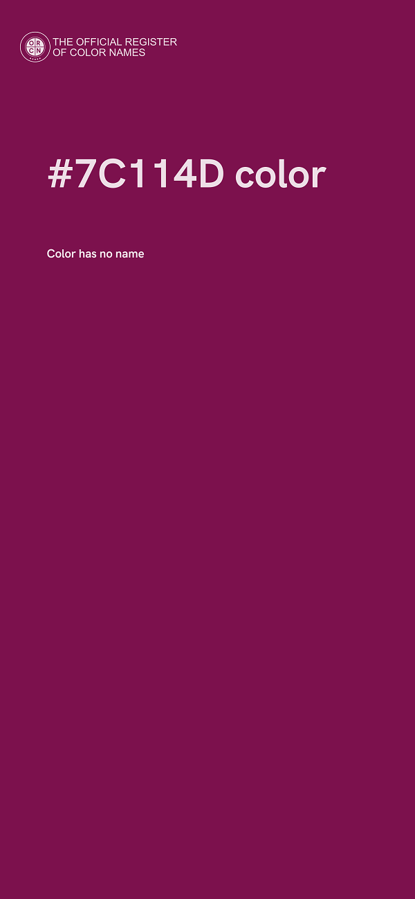#7C114D color image