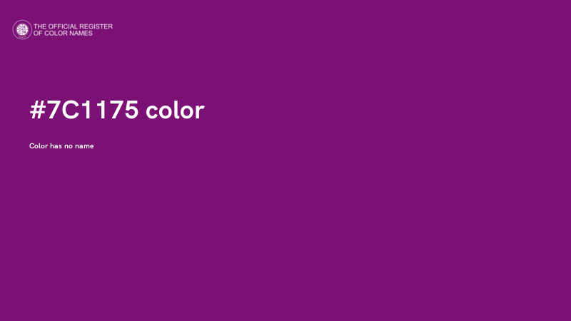 #7C1175 color image