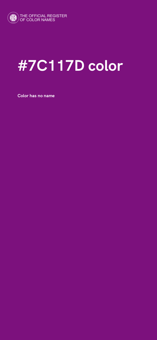 #7C117D color image