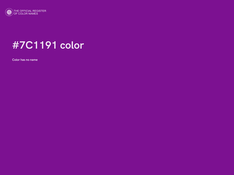 #7C1191 color image