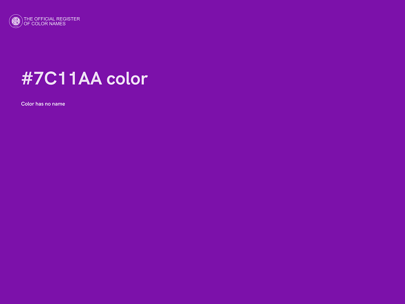 #7C11AA color image