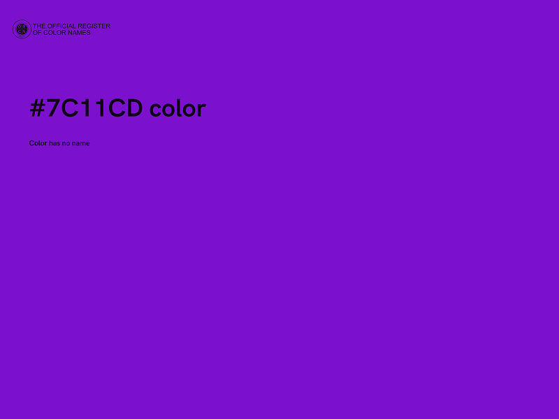 #7C11CD color image