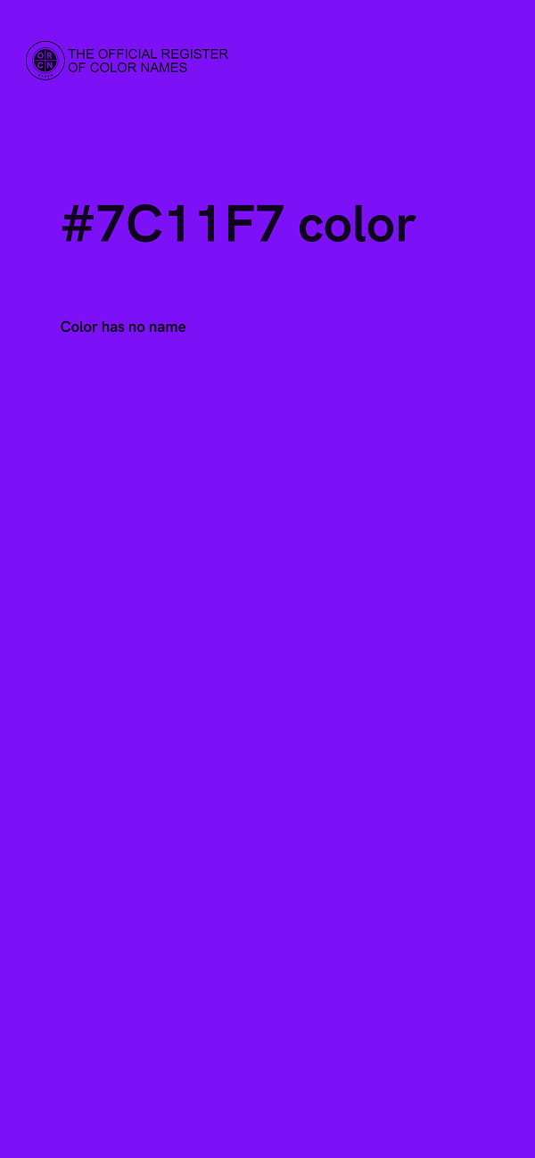 #7C11F7 color image